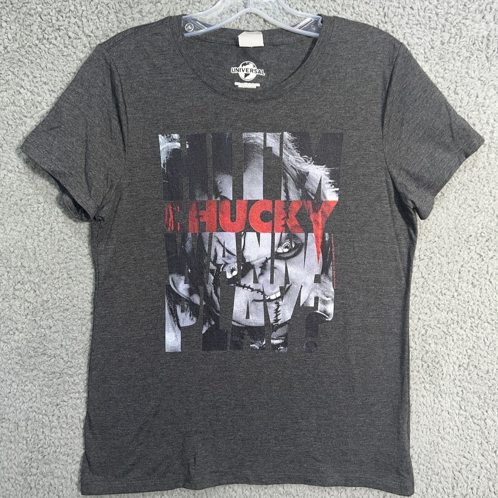 Chucky‎ x Universal Studios T Shirt Women's Size S Black Graphic Tee